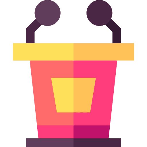 Podium presentation conference podium icon Podium presentation conference podium icon