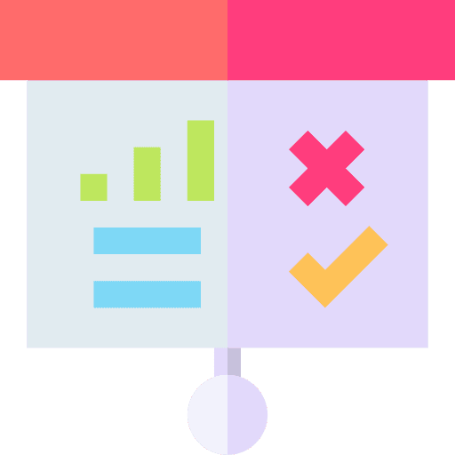 Presentation presentation analysis risk icon