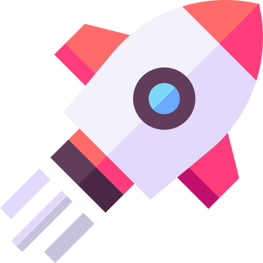 Rocket launch project launch start up icon