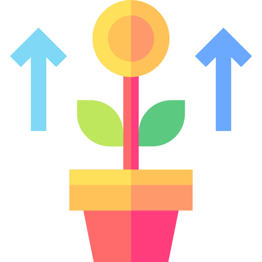 Growth currency bank investment icon Growth currency bank investment icon