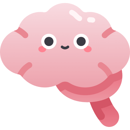 Brain healthcare and medical brain body organ icon