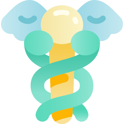 Caduceus symbol medicine wing medical icon