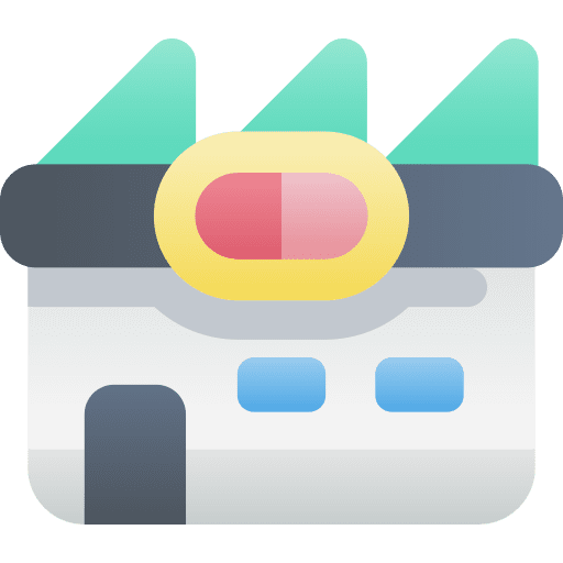 Factory factory industry pharmaceutical icon