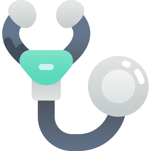 Stethoscope tools doctor healthcare and medical icon