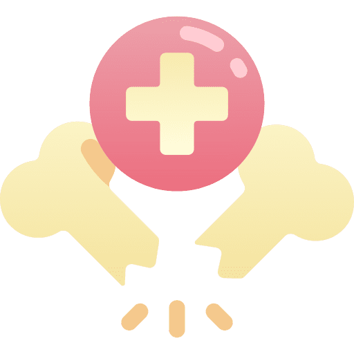 Broken bone fracture hospital broken bone icon Broken bone fracture hospital broken bone icon