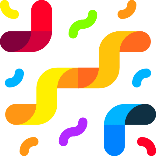 Confetti confetti new year party icon