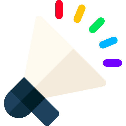 Megaphone pride day lgtbi megaphone icon