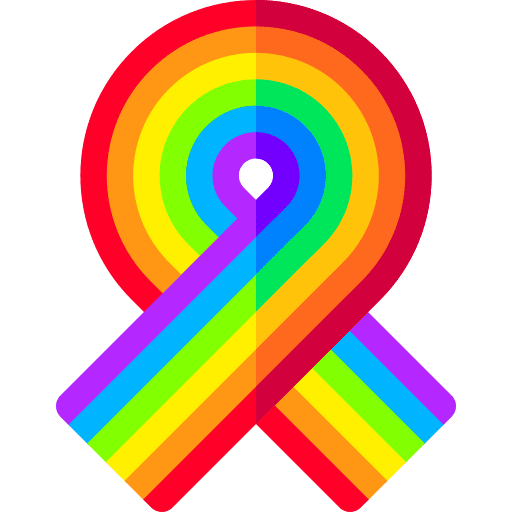 Ribbon ribbon world pride day shapes and symbols icon