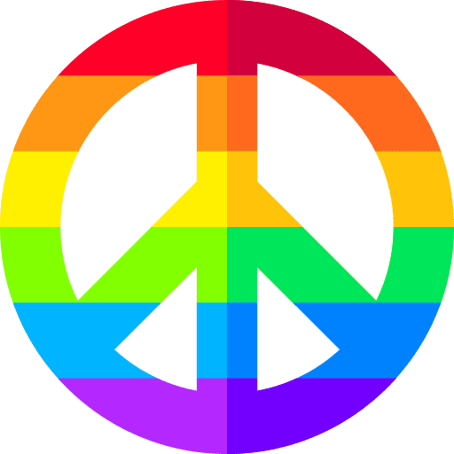 Peace shapes and symbols rainbow peace icon Peace shapes and symbols rainbow peace icon