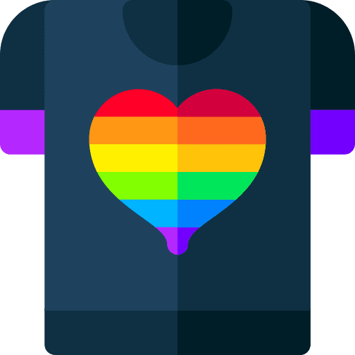 Tshirt shirt rainbow cultures icon Tshirt shirt rainbow cultures icon