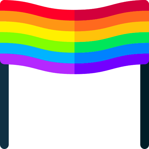 Banner flags colours rainbow icon Banner flags colours rainbow icon