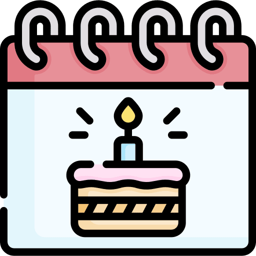 Calendar time and date date gift box icon