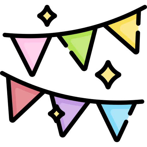 Garlands flags garlands ornaments icon