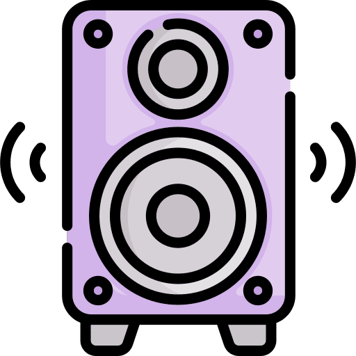 Speaker audio sound system technology icon