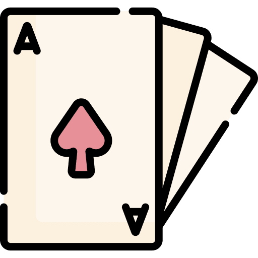 Card game hobbies and free time gaming poker icon