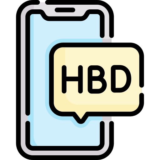 Message birthday communications wishes icon