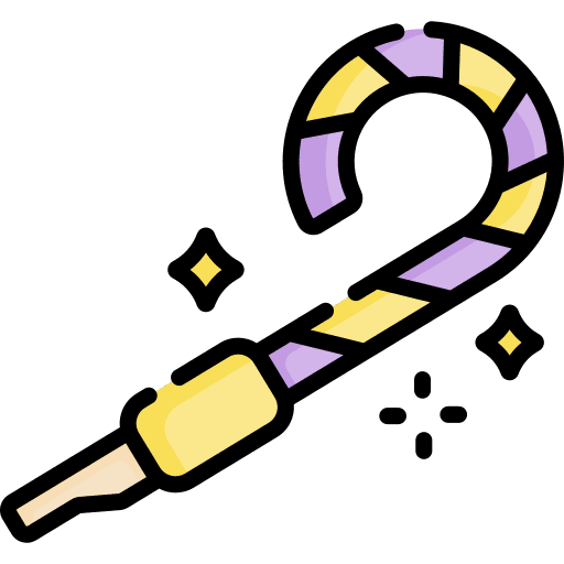 Party blower swirl birthday birthday and party icon