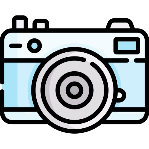 Photo camera photograph hobbies and free time travel icon