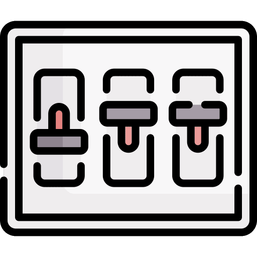 Circuit construction and tools switch electricity icon