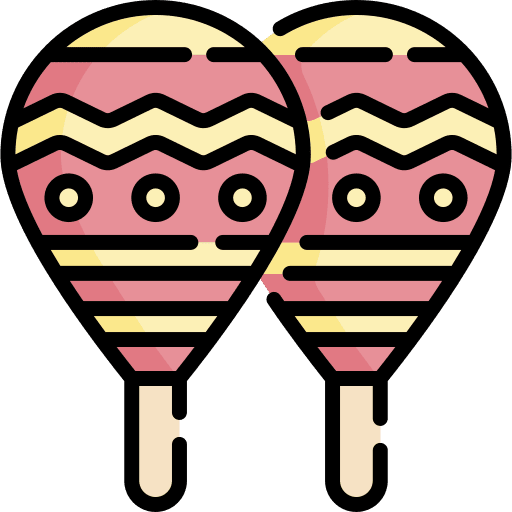 Maracas shaker musical instrument maracas icon