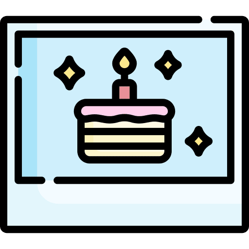 Picture party birthday and party celebration icon