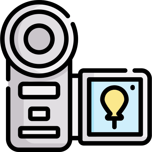 Video camera film camera technology icon
