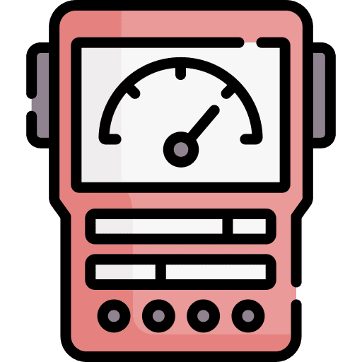 Voltmeter testing voltmeter measure icon