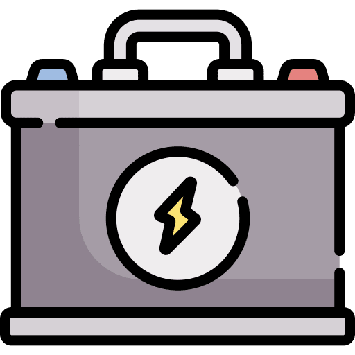 Accumulator industry battery charge icon Accumulator industry battery charge icon