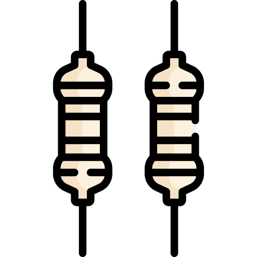 Resistor semiconductor resistance construction and tools icon