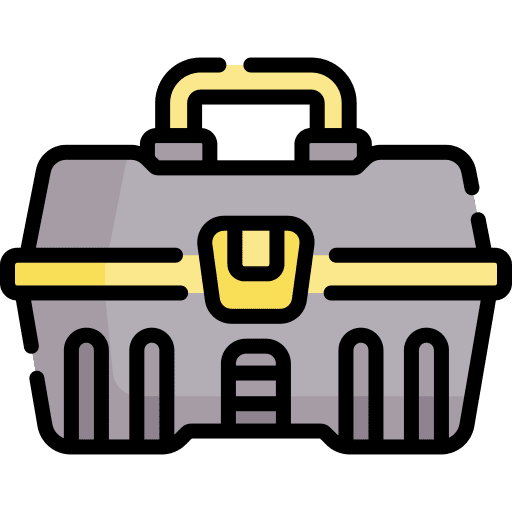Tool box work tools repair box container icon Tool box work tools repair box container icon