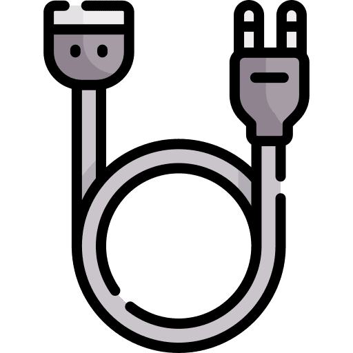 Extension cord electricity electronics electric icon Extension cord electricity electronics electric icon