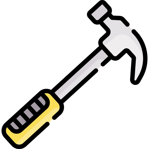 Hammer construction and tools repair work tool icon Hammer construction and tools repair work tool icon