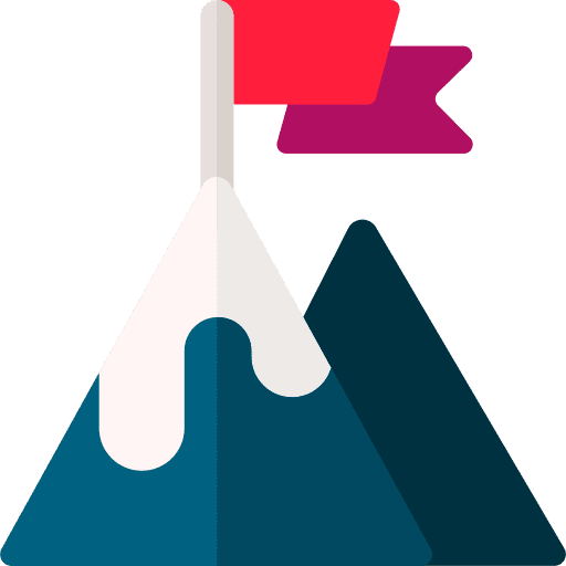 Goal nature business and finance snow icon