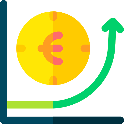 Growth growth business and finance line chart icon Growth growth business and finance line chart icon