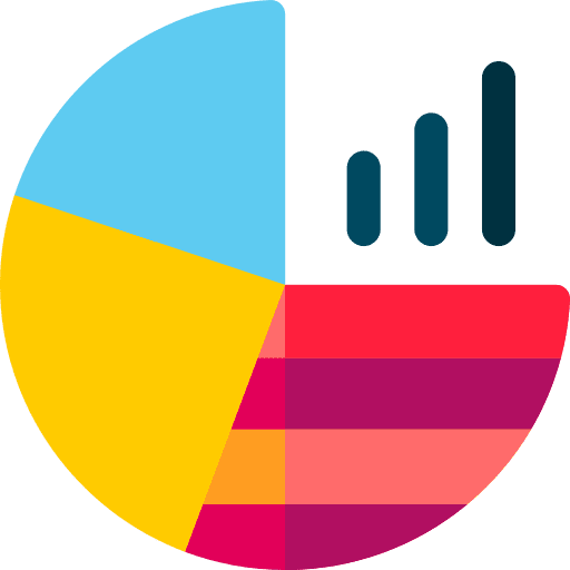 Pie chart business and finance statistics pie graph icon