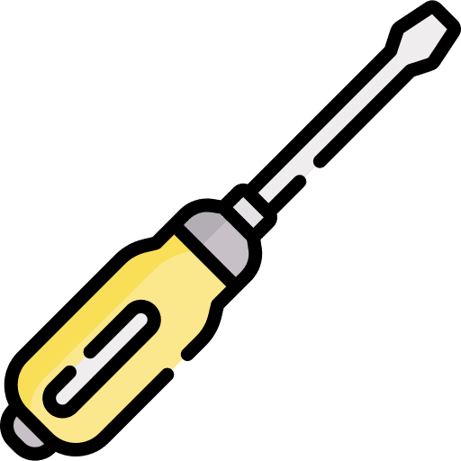 Screwdriver construction and tools improvement maintenance icon Screwdriver construction and tools improvement maintenance icon