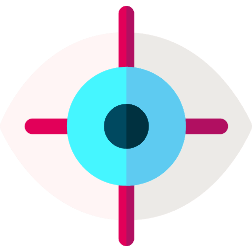 Focus target business and finance view icon Focus target business and finance view icon