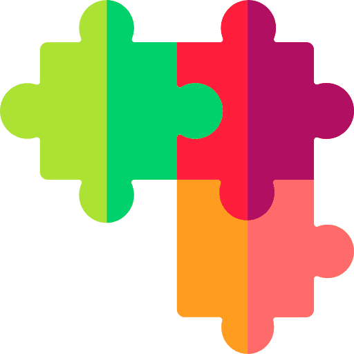 Puzzle business and finance team fit icon Puzzle business and finance team fit icon