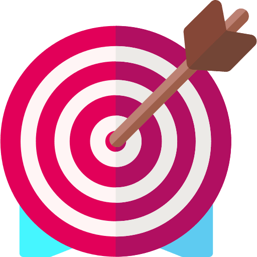 Target business and finance target objective icon Target business and finance target objective icon