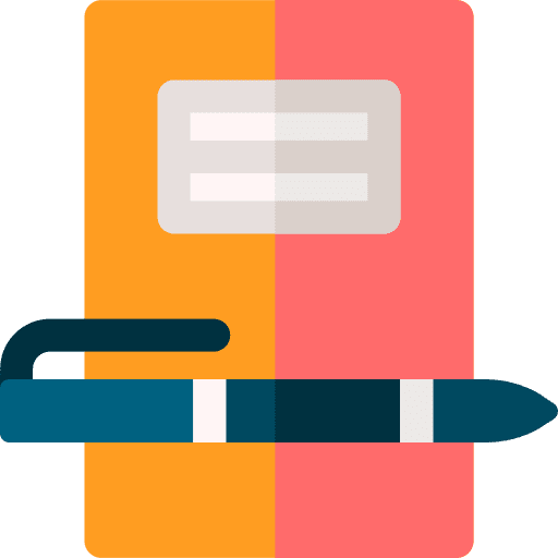 Agenda files and folders book planner icon Agenda files and folders book planner icon