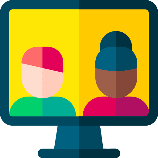 Meeting video call user laptop icon Meeting video call user laptop icon