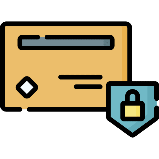 Credit card credit card business and finance protection icon