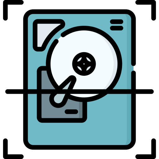 Disk protection scan security icon