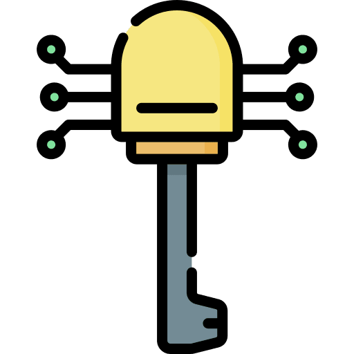 Key security access safe icon Key security access safe icon