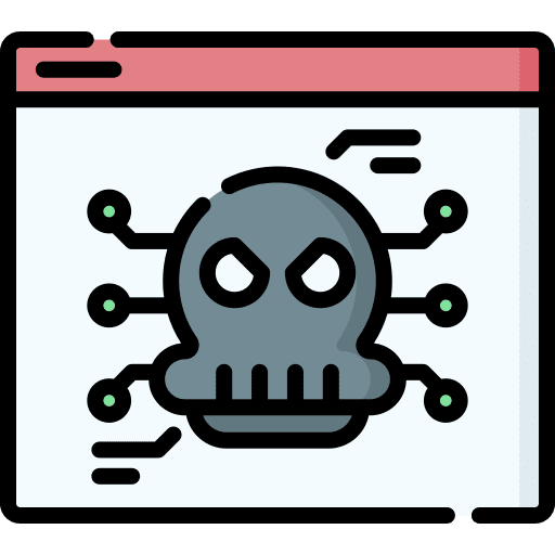 Malware security web protection antivirus icon Malware security web protection antivirus icon