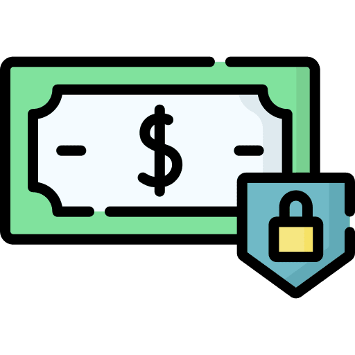 Money business and finance saving money lock icon Money business and finance saving money lock icon