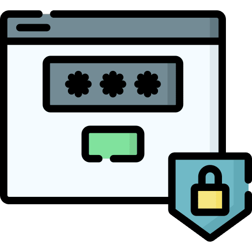 Password web protection internet security safe icon Password web protection internet security safe icon