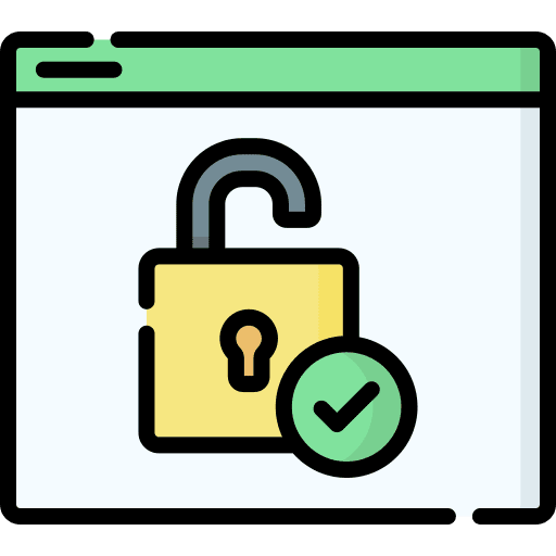 Verification browser safety lock icon Verification browser safety lock icon