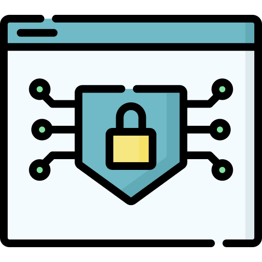 Browser internet security safe lock icon Browser internet security safe lock icon