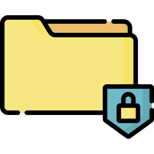 Folder encryption secure folder icon Folder encryption secure folder icon